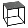 ATMOSPHERA - Lot de 2 tables basses Jones effet marbre noir L37/33cm - vignette