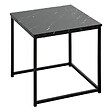 ATMOSPHERA - Lot de 2 tables basses Jones effet marbre noir L37/33cm - vignette