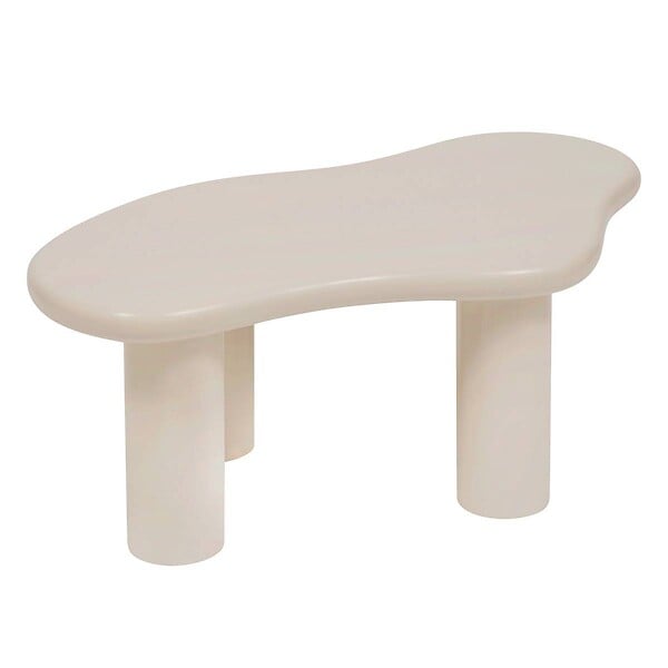 ATMOSPHERA - Lot de 2 tables basses Olao ivoire 100x60cm - large