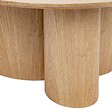 ATMOSPHERA - Table basse Aliona bois naturel D80cm - vignette