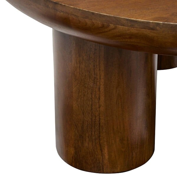 ATMOSPHERA - Table basse Stambh bois de manguier 90x90x40cm - large