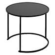 ATMOSPHERA - Lot de 3 tables d'appoint Noan noir L54/45/35cm - vignette