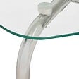 ATMOSPHERA - Lot de tables d'appoint Hecate argent 50x50cm - vignette