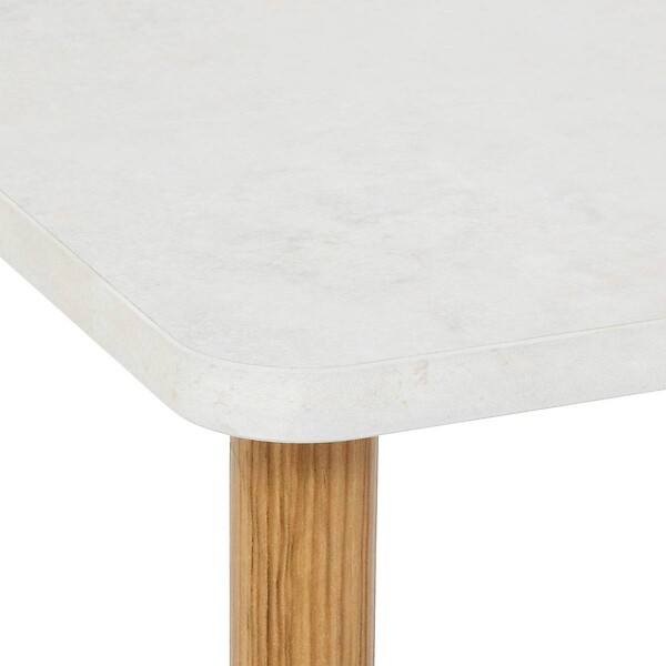 5 FIVE SIMPLY SMART - Table d'appoint Come bois et effet marbre - large