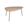 ATMOSPHERA - Lot de 2 tables gigognes "Mileo" pin L88/98cm - vignette