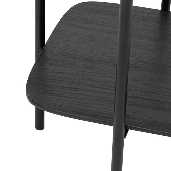 ATMOSPHERA - Table d'appoint 1 étagère "Hodia" noir 60x40x40cm - large