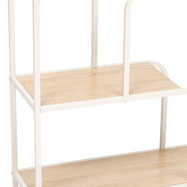 5 FIVE SIMPLY SMART - Console Curvy 2 étagères bois clair - large
