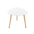 ATMOSPHERA - Lot de 3 tables gigognes "Mileo" blanc L34/46/60cm - vignette