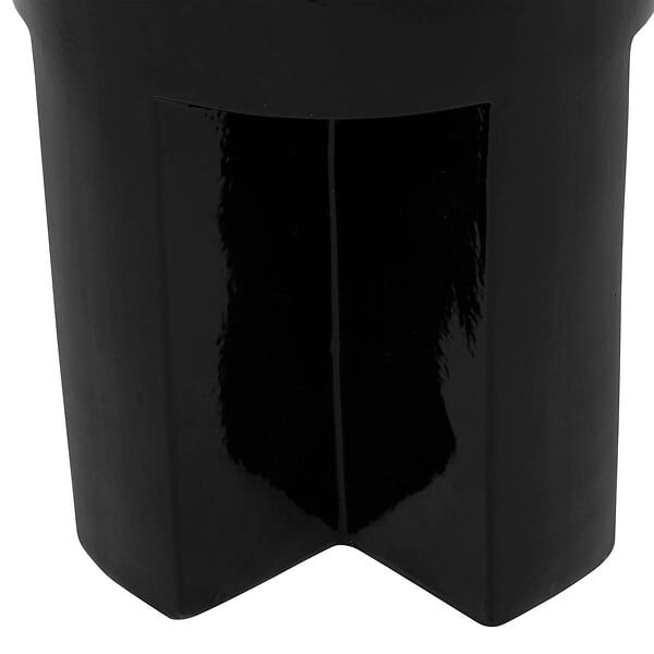 ATMOSPHERA - Table d'appoint "Kriz" noir 41x34x34cm - large