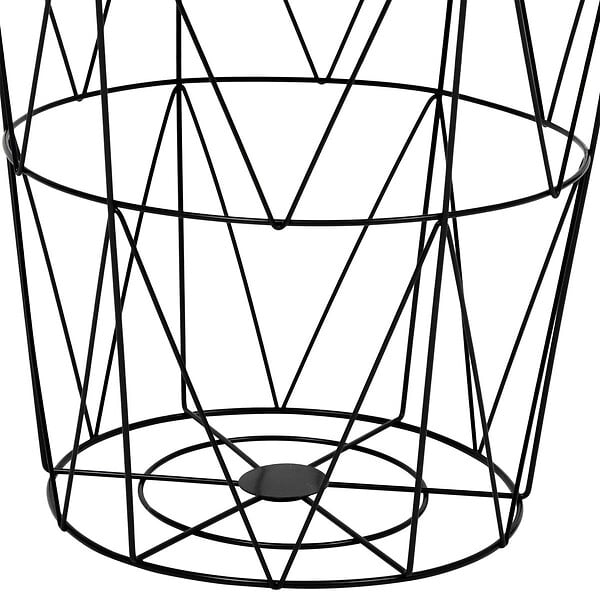 ATMOSPHERA - Table d'appoint "Kumi" noir 40x37x37cm - large
