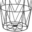 ATMOSPHERA - Table d'appoint "Kumi" noir 40x37x37cm - vignette