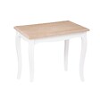 ATMOSPHERA - Lot de 2 tables gigognes "Chrysa" pin blanc L48/60cm - vignette