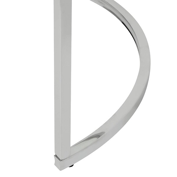 ATMOSPHERA - Lot de 2 tables gigognes "Kneo" argent 80x80x43,2cm - large