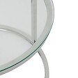 ATMOSPHERA - Lot de 2 tables gigognes "Kneo" argent 80x80x43,2cm - vignette