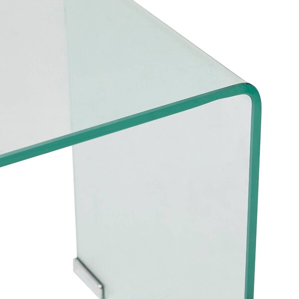 ATMOSPHERA - Lot de 2 tables gigognes "Lenia" transparent 51x47x30cm - large