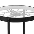 ATMOSPHERA - Table d'appoint horloge noir D51cm - vignette