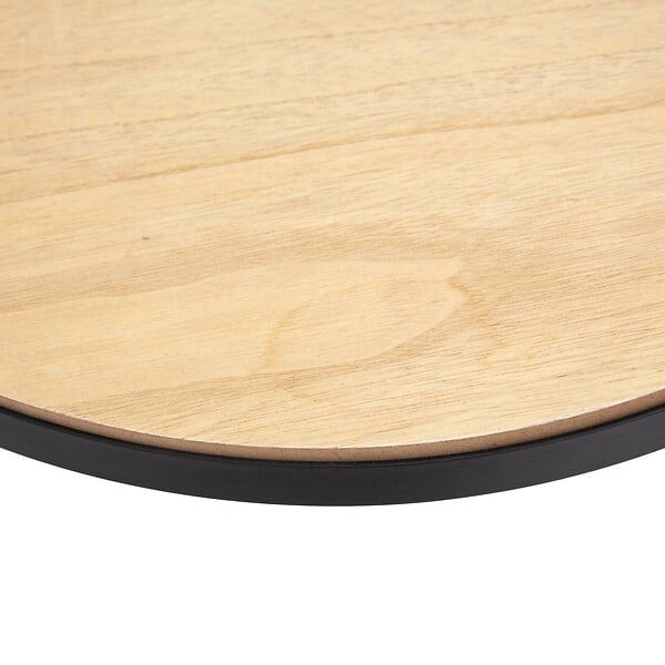 ATMOSPHERA - Table d'appoint horloge noir D51cm - large