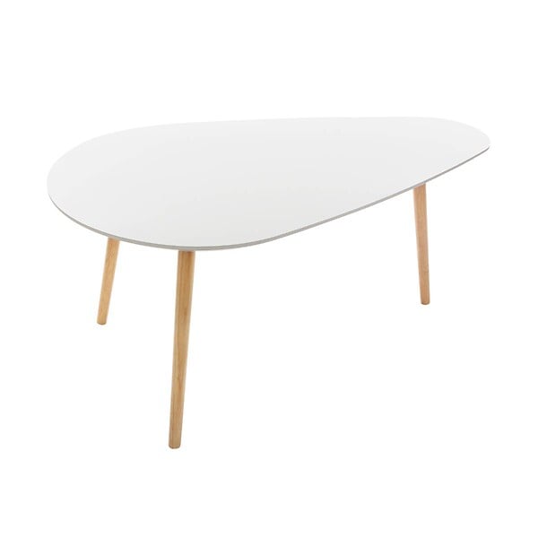 ATMOSPHERA - Tables gigognes "Mileo" blanc L88/98cm - large