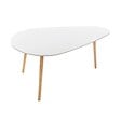 ATMOSPHERA - Tables gigognes "Mileo" blanc L88/98cm - vignette