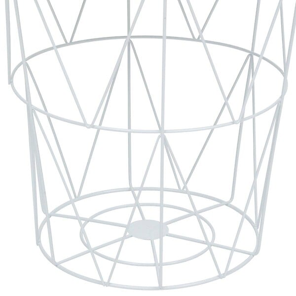 ATMOSPHERA - Table d'appoint "Kumi" blanc 40x37x37cm - large
