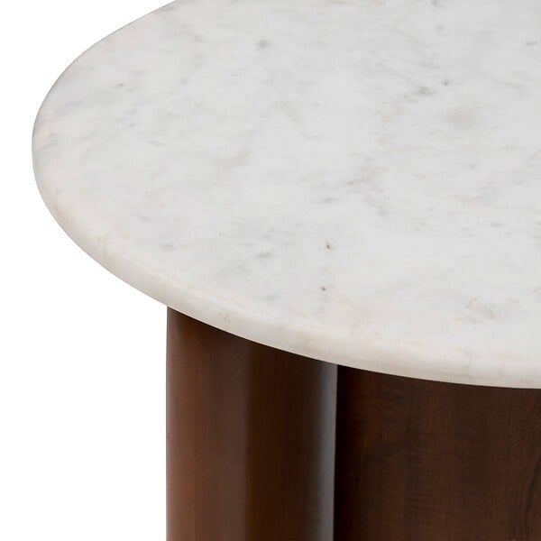 ATMOSPHERA - Table d'appoint "Nanda" blanc 56,5x5151cm - large
