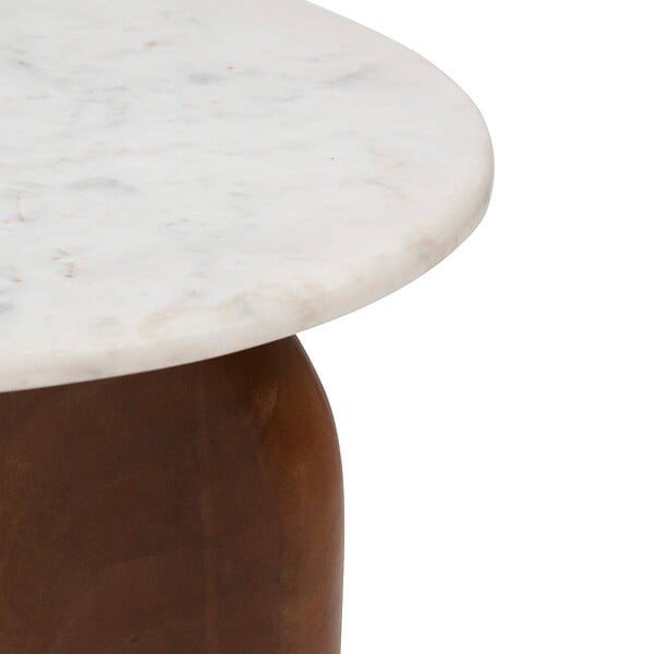 ATMOSPHERA - Table d'appoint "Nanda" blanc 56,5x5151cm - large