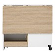 5 FIVE SIMPLY SMART - Table pliante 4 places Eat up blanc et bois - vignette