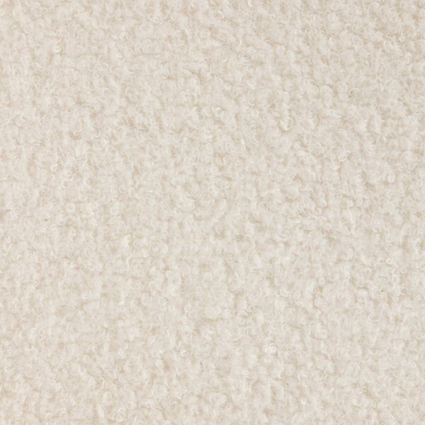 ATMOSPHERA - Chaise Baya pieds hêtre bouclette blanc - large