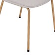 ATMOSPHERA - Chaise Neora en Tissu Crème L58xl46xH82 cm - vignette