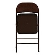 5 FIVE SIMPLY SMART - Chaise pliante avec assise renforcée velours Flexy+ marron - vignette