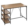 5 FIVE SIMPLY SMART - Table bar 3 étagères effet chêne naturel "Aliaj" - vignette