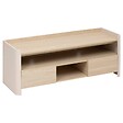5 FIVE SIMPLY SMART - Meuble TV Roundy blanc ivoire et bois - vignette