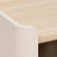 5 FIVE SIMPLY SMART - Meuble TV Roundy blanc ivoire et bois - vignette