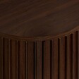 ATMOSPHERA - Meuble TV Alcôve ovale 40x140cm 2 portes marron - vignette