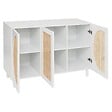 ATMOSPHERA - Buffet 3 portes "Cabras" 120x85cm blanc - vignette