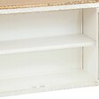ATMOSPHERA - Buffet 3 portes en verre "Olbia" 180x80cm blanc - vignette