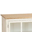 ATMOSPHERA - Buffet 3 portes en verre "Olbia" 180x80cm blanc - vignette