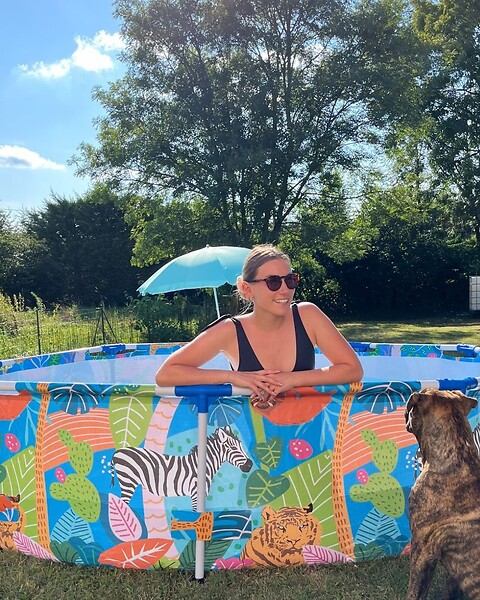 BESTWAY - Piscine hors sol ronde - Animaux - Diam.305xH.66cm - large