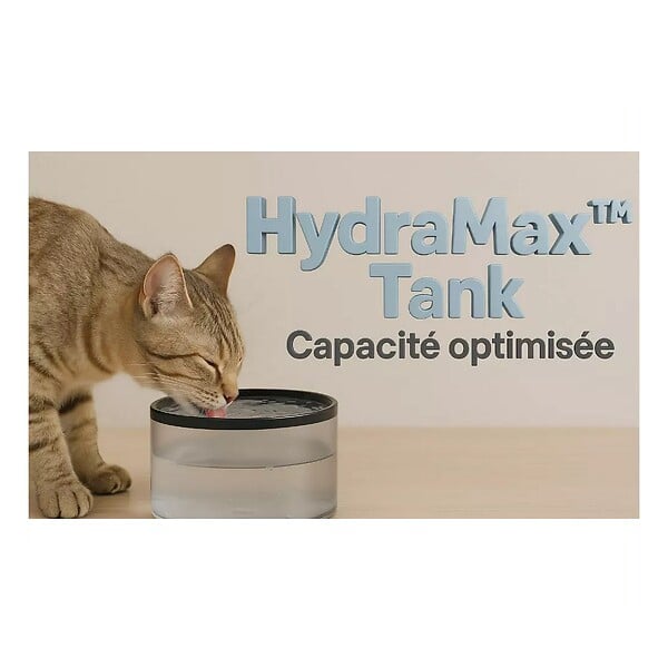 EZICLEAN - Distributeur De Croquettes + Fontaine à Eau 5w Noir - NUTRIBOTCONNECTX - large