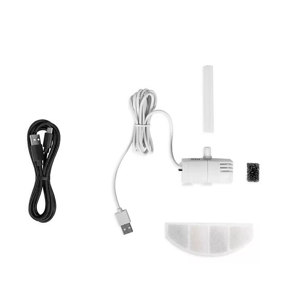 LIVOO - Distributeur De Croquettes Automatique 5w Noir + Fontaine à Eau - PET107 - large