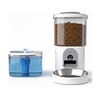 EZICLEAN - Distributeur De Croquettes Et Fontaine à Eau 5w Blanc - NUTRIBOTCAM+X - vignette