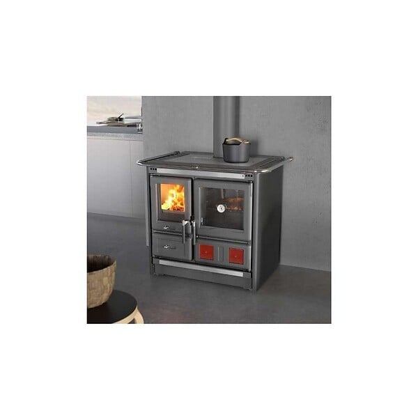 NORDICA - Cuisinière à Bois 9.5kw Noir Anthracite - ROSAL.16ACIER - large
