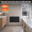 CIARRA - CIARRA CDHTD15A-B Radiateur Electrique Connecté Mural 1500W 10-15㎡ Double Cœur de Chauffe IP24 Chauffage Programable - vignette