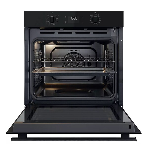 WHIRLPOOL - Four Intégrable 71l 60cm Pyrolyse + Hydrolyse Noir - OMR55RR0B - large