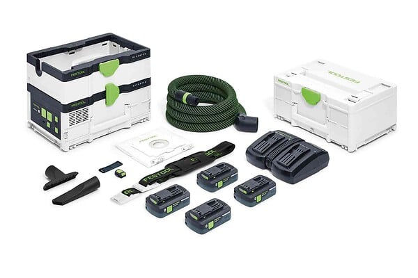 FESTOOL - Aspirateurs sans fil CLEANTEC CTLC SYS HPC 4,0 I-Plus -  - avec 4 batteries 18V 4.0Ah - chargeur - accessoires - Systainer - 576944 - large