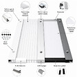 MCCOVER - Profilé obturation pour plaque polycarbonate alvéolaire épaisseur 32 mm Aluminium, L.98 cm - vignette