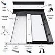 MCCOVER - Profilé obturation pour plaque polycarbonate alvéolaire épaisseur 32 mm Blanc, L.98 cm - vignette