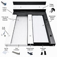 MCCOVER - Profilé d'obturation pour plaque polycarbonate alvéolaire 16 mm laqué blanc ou gris L 98 cm Gris anthracite RAL 7016, ep.16 mm, L.98 cm - vignette
