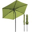 VOUNOT - Parasol de jardin inclinable avec aeration et sac bandouliere 270cm vert olive - vignette