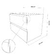 KIAMAMI VALENTINA - Meuble De Salle De Bain Suspendu 90 Cm Chêne Well Et Blanc | Budapest - vignette